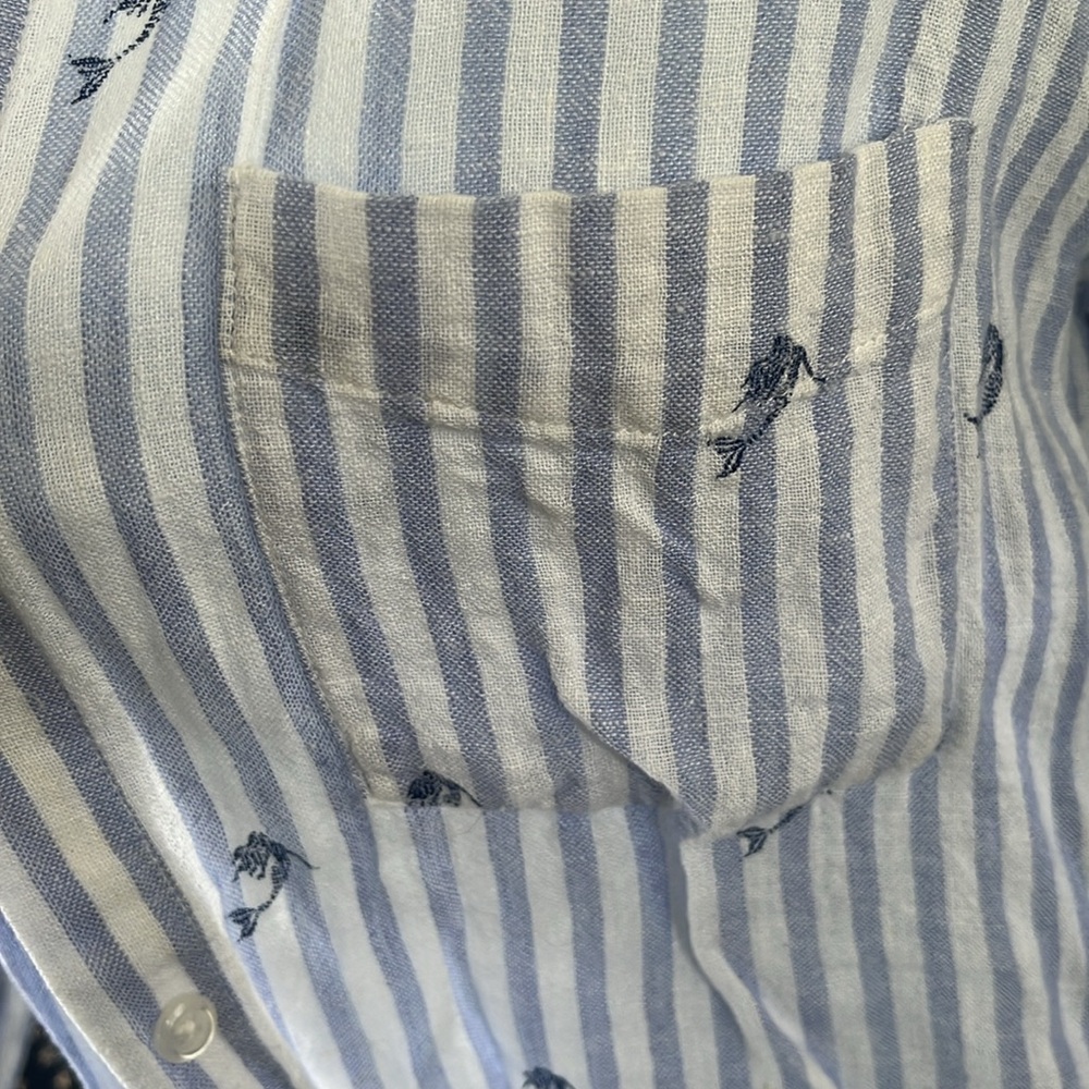 Rails Linen Charli Mermaid Button Down Top - image 5